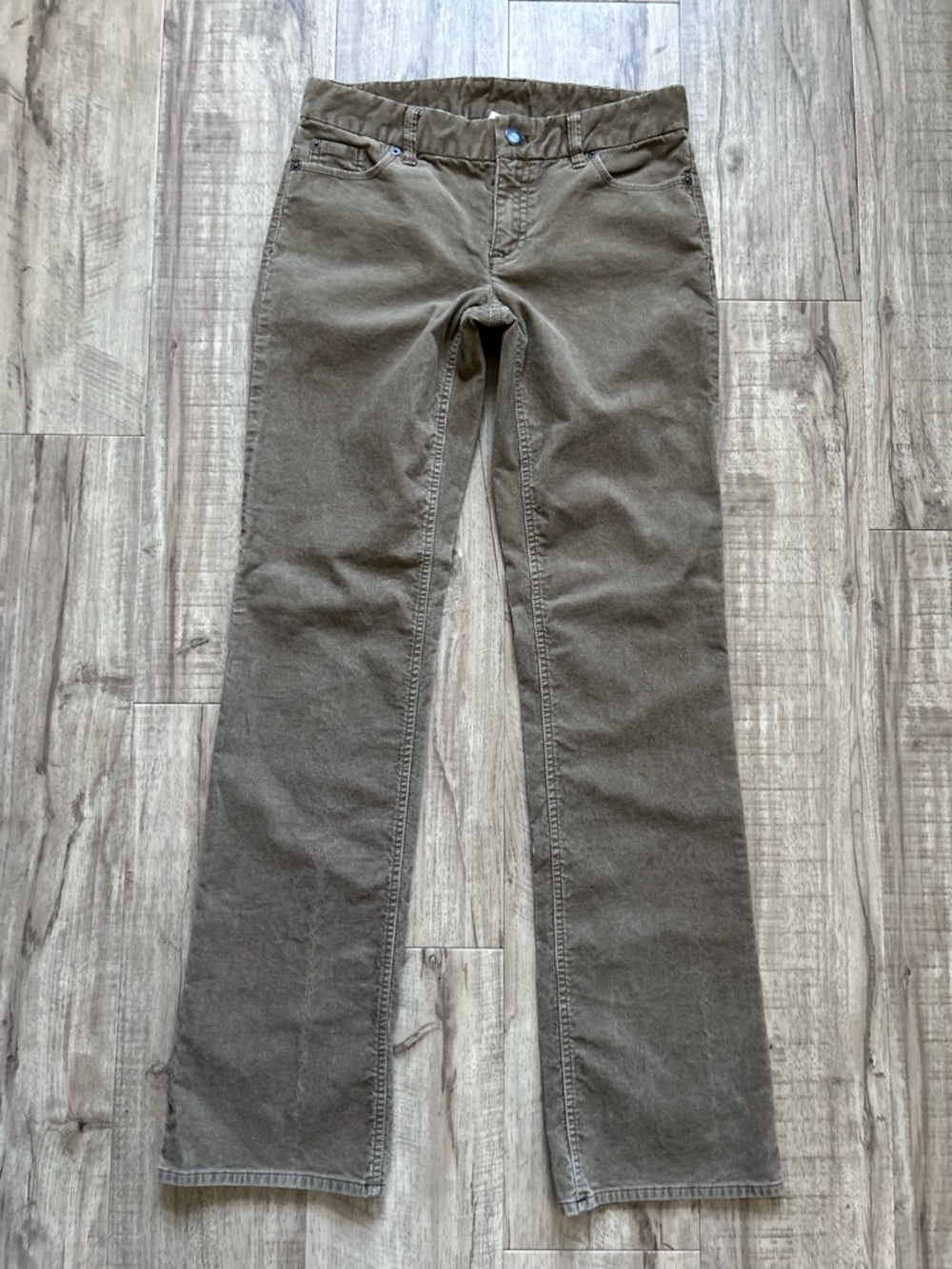 J.Crew favourite Brown Corduroy Straight-Leg Pants size 4 tall neutral earthy